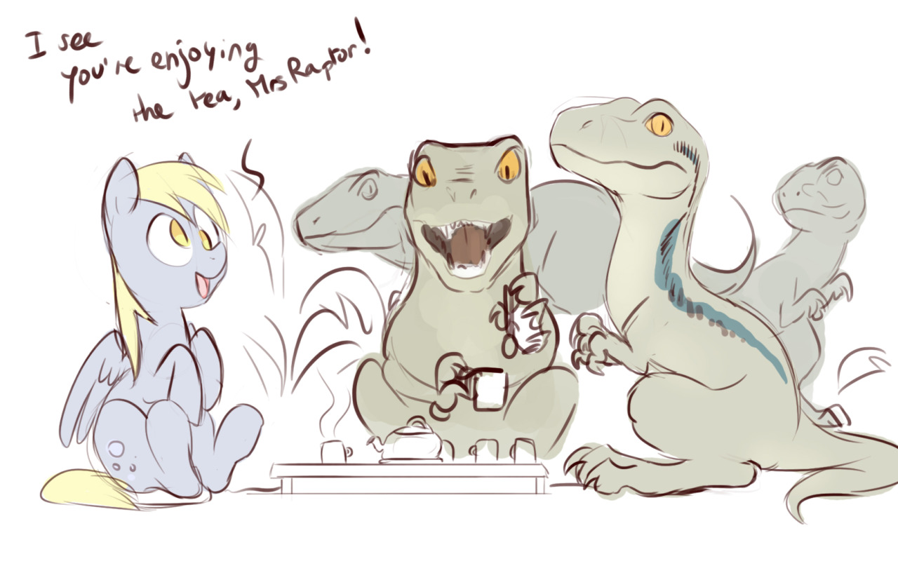 imalousart:  Derpy’s making new friends  x3!
