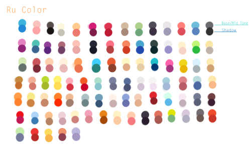 ruuart:Simple color palettes.