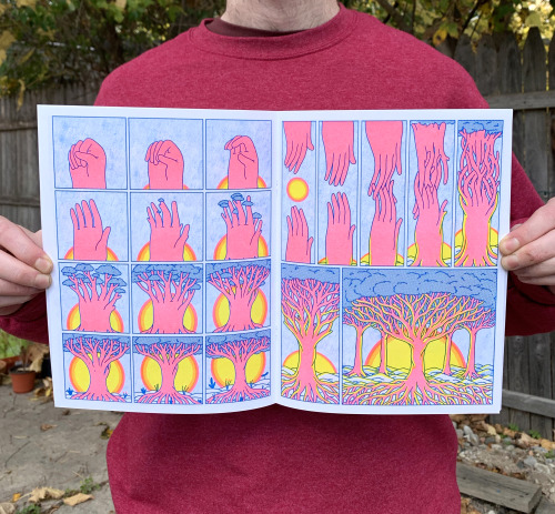 “Healing” is a 36 page 4 color Risograph comic printed and assembled by Risolve Studio.Head to www.e