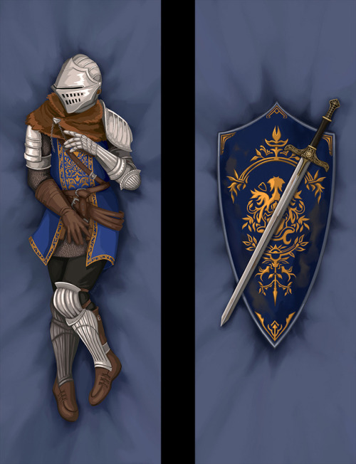 Oscar of Astora, the real hero of the story! Take this noble knight pillow home, to have and to hold