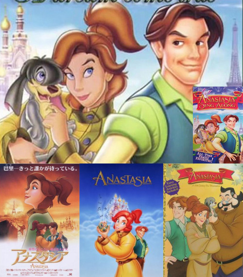 thenamelessdoll:  I was bored. Like really bored. So I Googled around and collected all the Anastasia (1997) posters and covers I could find. Interesting how the art style changes dramatically in some of them. I grew up with the 3rd one, but my personal