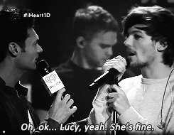 the-boys-who-stole-our-hearts:  stylsniall-deactivated20180101:     Lucy, yeah. She’s fine. 