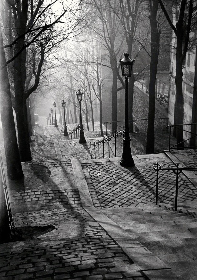 Brassaï. Escalier de la Butte Montmartre, Paris, c.1937.