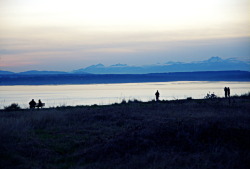 simonthollotphotography:The Olympic Mountains &amp; The Puget Sound, seen from SeattleSeattle, WA, USA - 2013