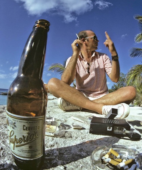 coolkidsofhistory - Hunter S. Thompson, Mexico, 1974