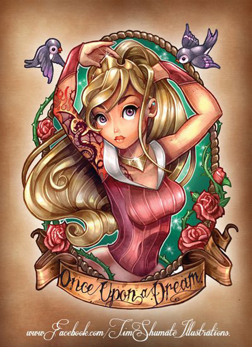 mendourhearts:  Princess disney tattooed op We Heart It http://weheartit.com/entry/73439120 