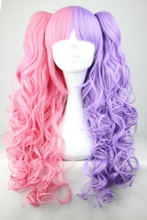 icefeels:  shop-cute:  shopharajukubaby:  Lolita Baby Curls Wig (Choose Color) ำ  Use the code “pastelcutie10” at checkout for 10% of your order~! <3  OHHH PINK AND PURPLE