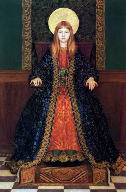 Thomas Cooper Gotch - The Child Enthroned - (1894)https://en.wikipedia.org/wiki/Thomas_Cooper_Gotch