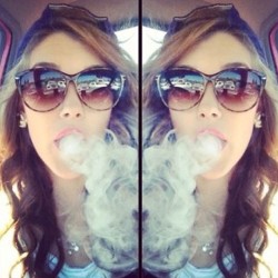 theganjagirls:  #instacutie blowin #clouds