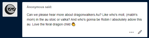 baisleyarts:Valka is Hiccup’s living parent in this au. Stoick died during the massacre of Night Fur