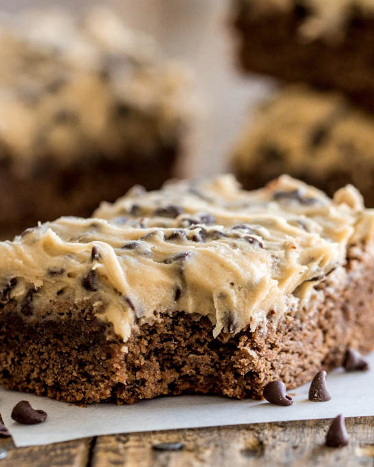 fullcravings:Cookie Dough Brownies