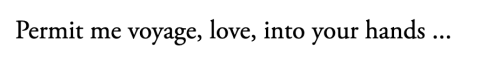 loveletter2you:hart crane, “voyages”