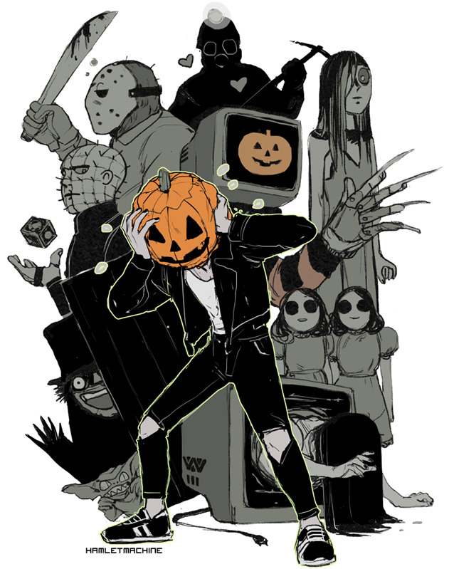 A little selfie   🎃 Been watching a lot of horror movies (Print available here)