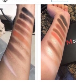 brwnangel:  Kylie’s palette is on the left and a Morphe palette is on the right….. wow ok 