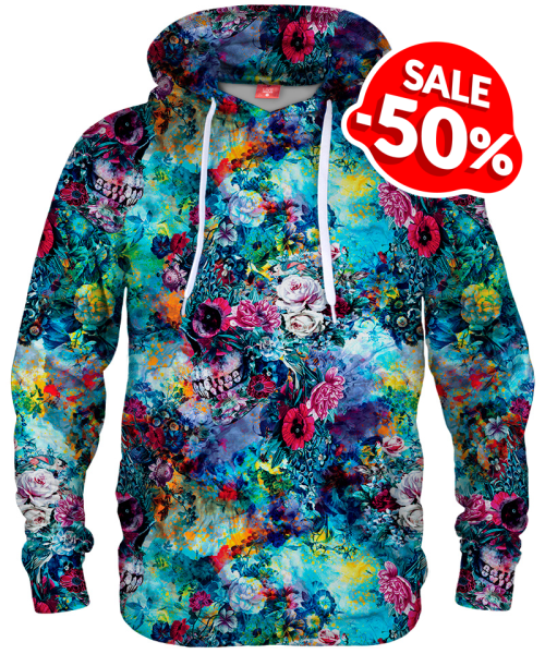 Amazing and colorful outfit: Surreal Skull hoodie  ️ shop.liveheroes.com/product/surrea