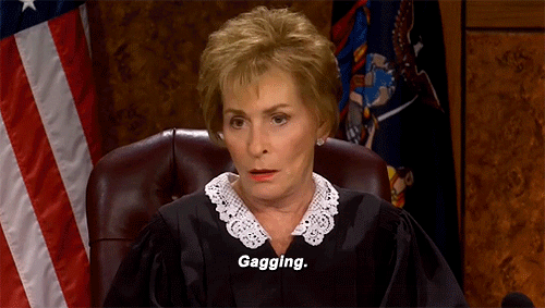 realitytvgifs:  Judge Judy Finally Hears Case Involving Grindr (x)