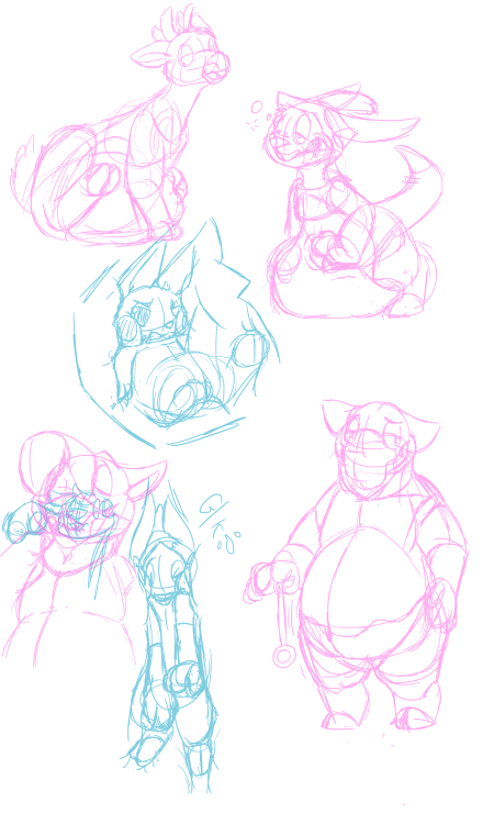 Some quick vore doodles that I will probably never finish.