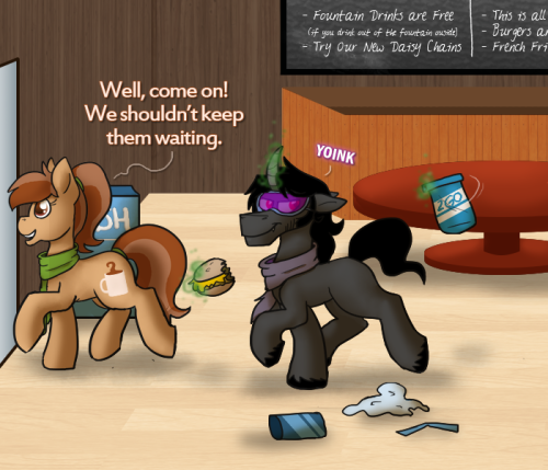 ask-king-sombra:  Sombra, get back into that trash can where you BELONG  XD! Cue Spongebob reference here >w<