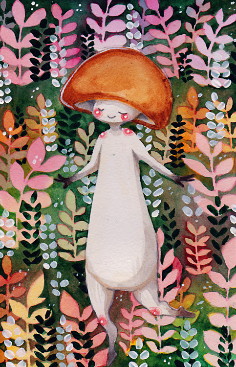 suomuurahainen:Mushrooms done for my school project. Omfg@melodic-rupture