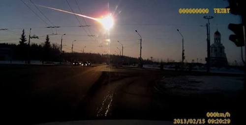 Fire in the skyJust after breakfast on the morning of February 15th 2013 a meteor exploded in an air