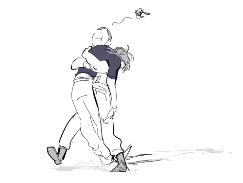 rondoel: I was doodling some poses and halfway it turned into Michael taking care of wasted Trevor s