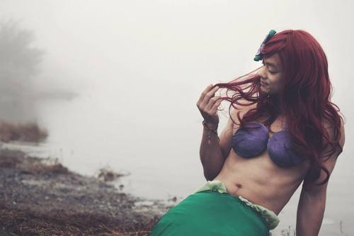 jeckleanddean:Advanced Placement of ShellsOsric Chau’s amazing cosplay as Disney princess Ariel.