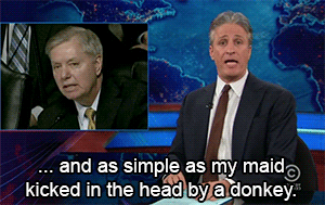 smileandbeavillain:The Daily Show | February 20th 2013“….and leave behind nothing but b
