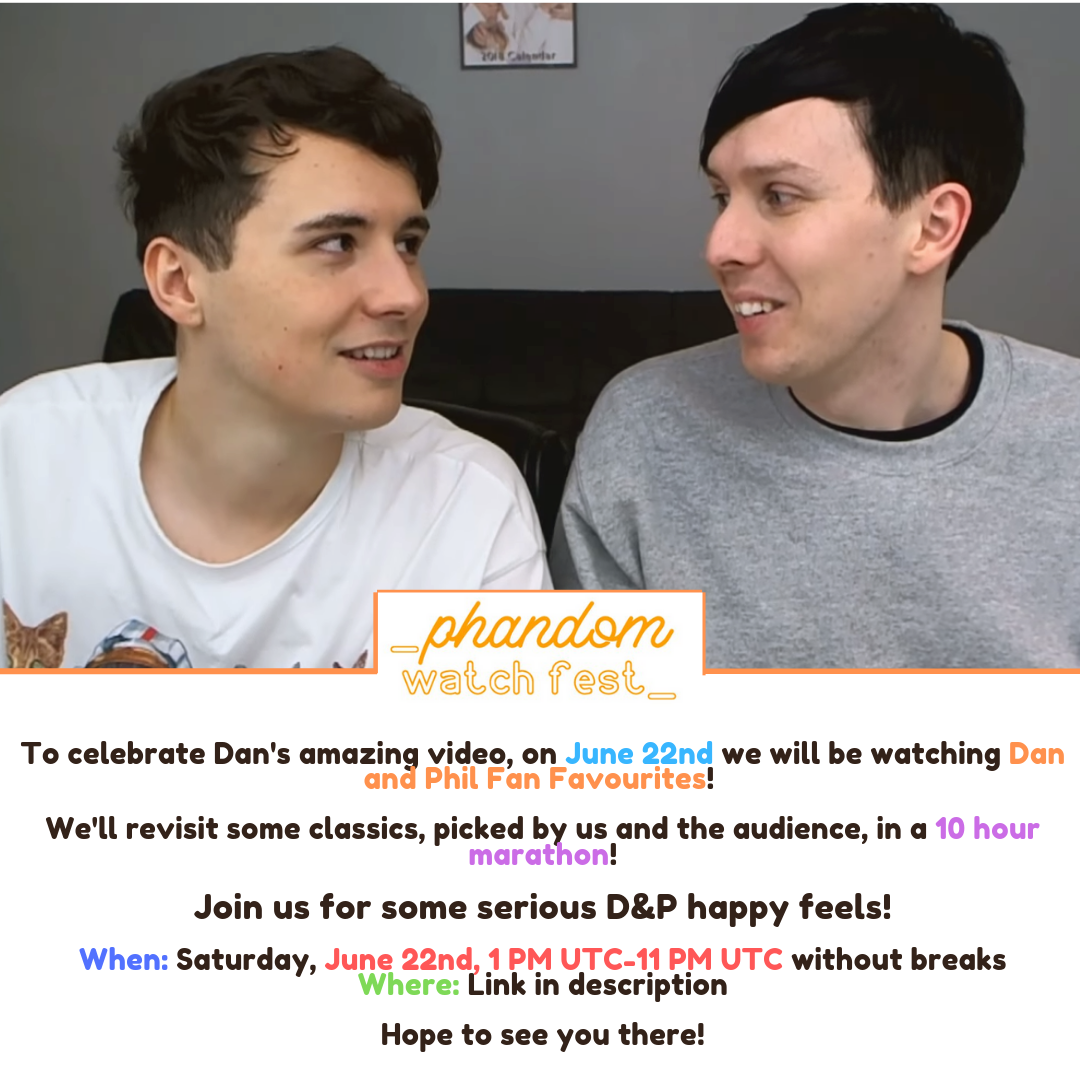 Phandom Watch Fest — phandomwatch: Join us for our next Phandom Watch...