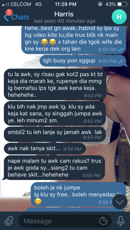 lanundarat74: azzo88:  mrskuatmain: my conversation with partner in crime mr.H… dua2 dah meny