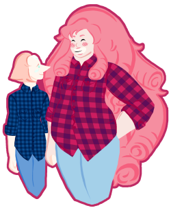 smolgaybird:  Girlfriends in matching flannels.