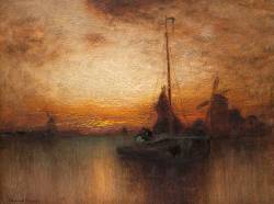 catonhottinroof:  George Hirst Bogert (1864–1944) A Dutch Sunset