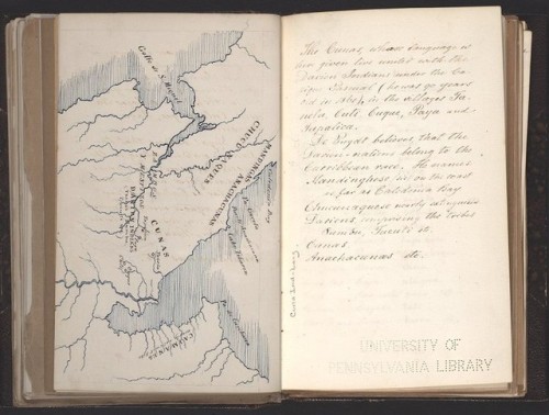 Spread of a manuscript on the languages of Chiriuqi and Darien from the Berendt-Brinton Linguistic C