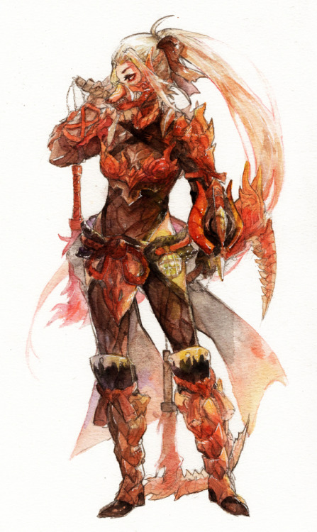 damnwyverngems:  - 【怪物獵人世界】- By いいわけん_菲菲   ** Permission was granted by the artist to share this ima