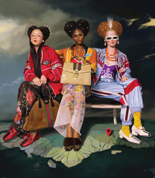 anammv: Gucci Spring 2018 Campaign, illustrated by Ignasi Monreal