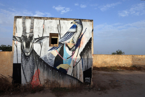 jedavu:150 Street Artists Decorate Old Tunisian Village with Spectacular MuralsPhotos by Mohamed Mes