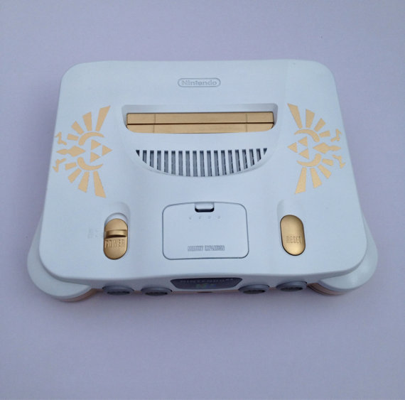 shop-cute:  Custom N64 Triforce Console $94.65