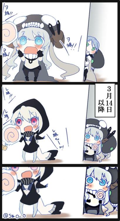kankorenews:  遅刻すまない 君たち、ヲ級ちゃんに何か言うことはあるかい？