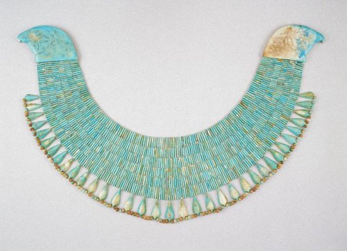 theancientwayoflife:~ Broad collar. Date: 2040-1783 B.C. Culture: Egyptian Medium: Egyptian fai