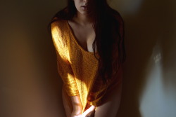 wolfundermyskin:  Never shared these. So here you go. Yellow sweater and sunlight… (x)