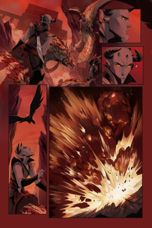 phobso:Some pages from ‘’Demonslayer’’, from issues #38,#40,#41,#42,#43. drawing by me, colored by O