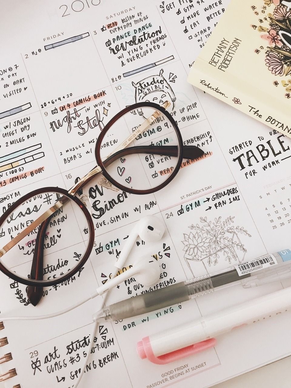 Bullet Journal : faux-studies: 10.22 Today was really busy for...