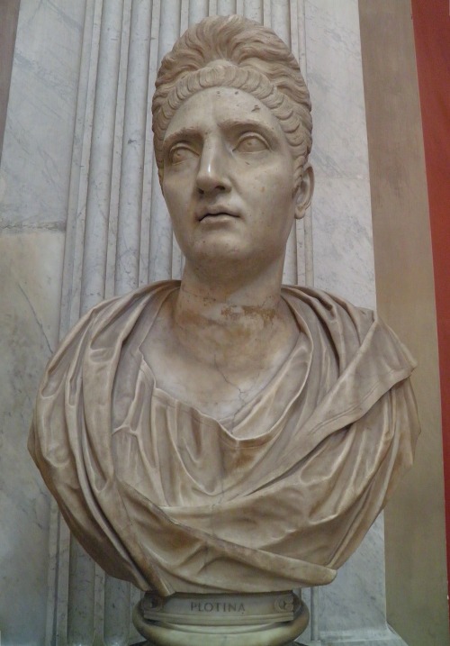 Colossal portrait sculpture of the Empress Plotina, wife of Trajan, thought to have been made after 