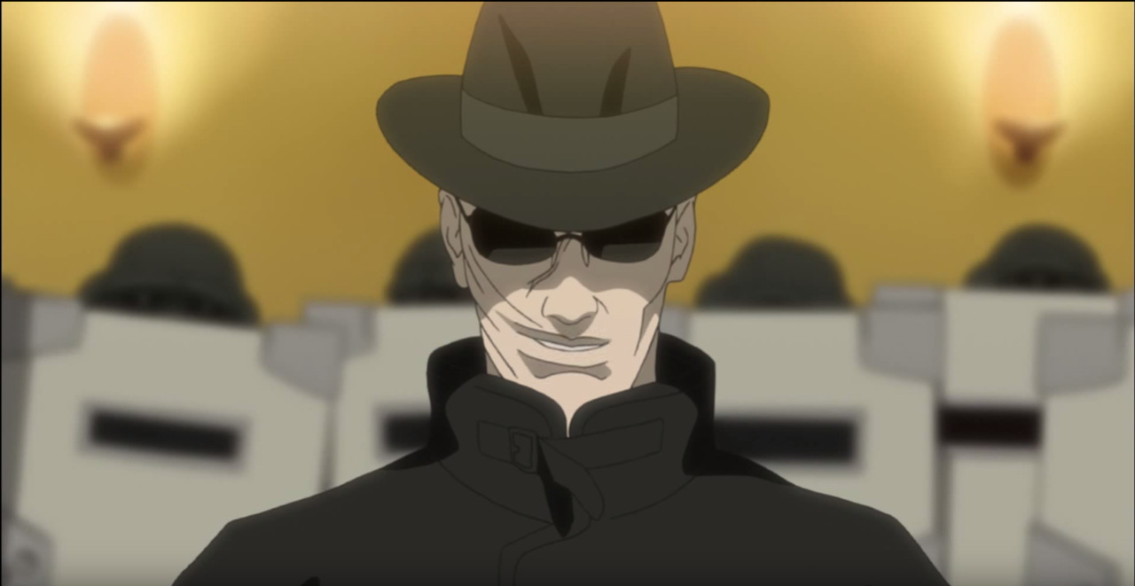 Left: Kazundo Gouda, Ghost in the Shell: Stand Alone Complex 2nd Gig Right:  Skull Face, Metal Gear Solid V: The Phantom Pain And... – @progmanx on  Tumblr