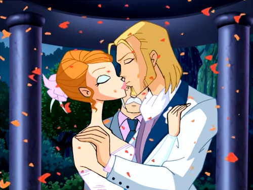 romancemedia: Cartoon Wedding Kisses (1)