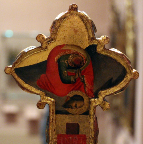 Bernardo Daddi - Processional cross (c. 1335). Detail: Paul.