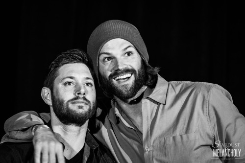 stardustandmelancholy:  Jensen Ackles and Jared Padalecki, Sunday, Salute to Supernatural Phoenix 20