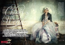 csiriano:  Two-page spread of Chloe Grace