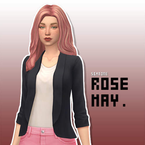 ROSE MAY _ sim tray file + @wildspit’s Autumn Hair RecolorGood monday! @tsfinds asked me the other d