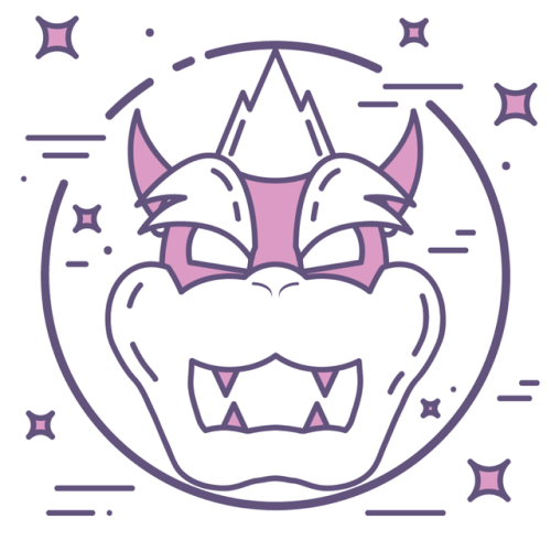 Made a Bowser for a friends YouTube logo