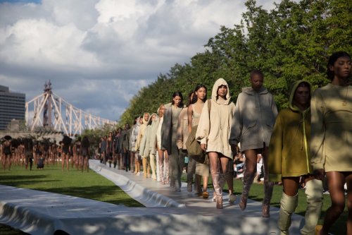 voguerunway:All the details about Yeezy Season 5: here.Photo by Jackie Nickerson